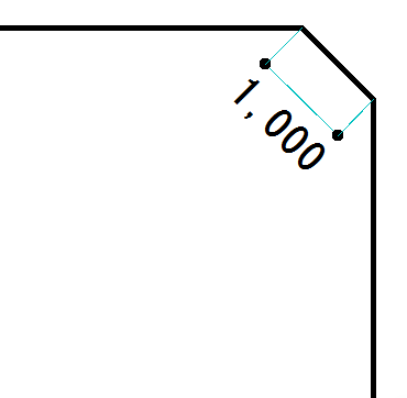 角面（面寸法）処理後の寸法確認図