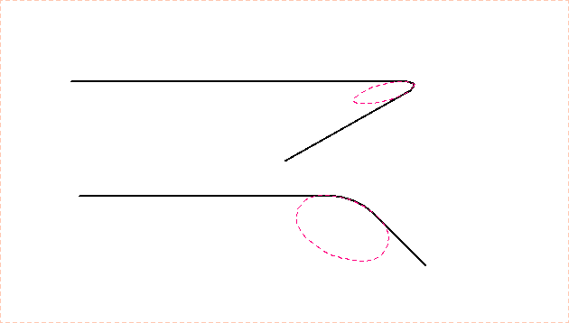 楕円面処理の確認画像